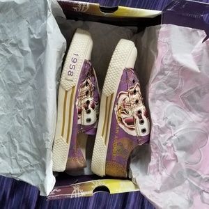 Christian Audigier Purple Women's Shoe Size 6